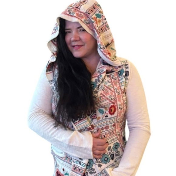 Johnny Was Biya Udilo extremely heavily embroidered, hooded pocketed duster NWT - Picture 3 of 13